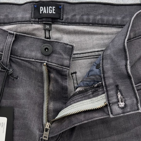 NEW PAIGE Federal TRANSCEND Slim Straight Leg Jeans Sz 28 30x33 NWT Walter 0062 - Picture 6 of 12